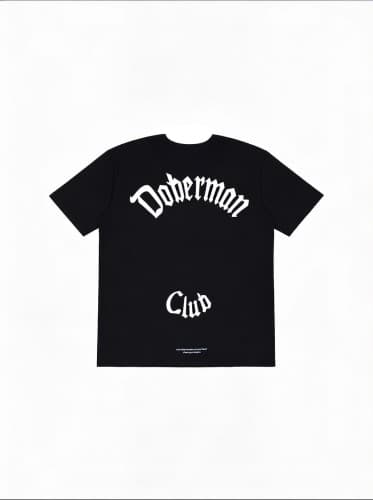 Doberman Club Tee Black