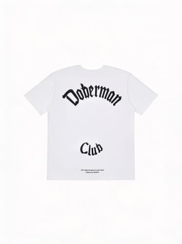 Doberman Club Tee White